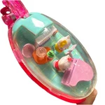 1995 Sanrio Hello Kitty Moving Keychain Pocket Critter Piano Clear Pink Top. Fixed Price $99.00.