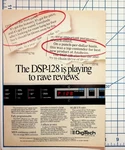 Vintage 1988 Digitech DSP-128 Digital Multi-effect Processor Magazine Ad. Fixed Price $17.10.