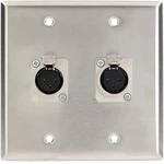 Pro Co WP2034 Double Gang (2) Xlrf Latching Wall Plate. Fixed Price $33.99.