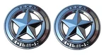 2 Texas Star Edition 3" Emblems Chrome/black Universal Stickon For Tacoma Tundra. Fixed Price $15.71.