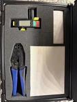 2 Canare TC-1 Handheld Crimp Tool, TS100E Connectors With Case. Fixed Price $250.00.