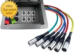 Pro Audio Stage Recessed Floor Box With 110V Electric And Xlr Connections. Fixed Price $250.99.