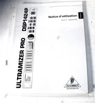 Behringer DSP1424P Ultramizer Pro Original Users Manual French. Fixed Price $20.00.