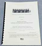 Broadcast Tools Ss 8.2 Stereo Audio Matrix Switch Installation Operation Manual. Fixed Price $19.95.