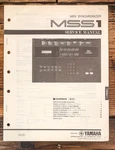 Yamaha MSS1 MSS-1 Midi Synchronizer Service Manual *original*. Fixed Price $24.97.
