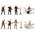 1/64 Miniature Rock Music Figures Resin Guitar Rack Drum Band Percussion Diorama. Fixed Price $24.99.