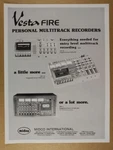 1987 Vesta Fire MR10 MR30 Multitrack Recorders Vintage Print Ad. Fixed Price $9.99.