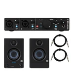 Arturia Minifuse 2 Audio Interface Studio Speakers Trs Cables Bundle (black) Pro. Fixed Price $269.99.