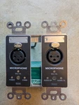 Rane RAD1 Microphone Wall Plate For Hal Audio Systems (2-GANG; Black). Tested. Fixed Price $160.00.