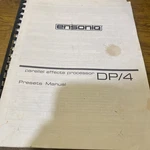 Presets Manual DP/4 Parallel Fx Processor Ensoniq. Fixed Price $33.33.