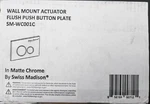 Swiss Madison SM-WC001 Wall Mount Actuator Flush Push Button Plate Matte Chrome. Fixed Price $18.98.