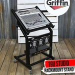 Griffin Rack Mount Stand - Music Studio Recording Mixer Cart Rail Gear Holder. Fixed Price $81.00.