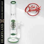 11" Straight Tube Beaker Bong Glass Water Pipe Dual Perc Hookah Cali Cloudx. Fixed Price $38.99.