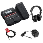 Zoom G1X Four Guitar Effects Processor W/ Headphones, Power Adapter & 10FT Cable. Fixed Price $125.99.