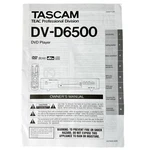 Tascam DV-D6500 Dvd Player Owner's Manual Schematics Factory Original Teac. Fixed Price $19.95.