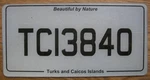 Single Turks & Caicos Islands License Plate - 2019/22 TCI3840 Passenger Car. Fixed Price $139.99.