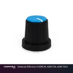 Black Knob With Blue Cap For Deltalab Effectron Ii Adm 64, 256, 1024. Fixed Price $19.98.