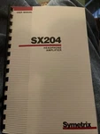 Symetrix Headphone Amplifier Sx 204 Users Manual With #warranty Card. Fixed Price $19.00.