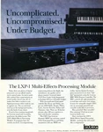 1988 Print Ad Of Lexicon LXP-1 Multi-effects Processing Module. Fixed Price $9.99.