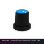 Black Knob With Blue Cap For Deltalab Effectron Adm 64, 256, 1024. Fixed Price $19.98.