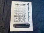 Marshall Amplifier SE100 Power Attenuator Owner's Manual Speaker Emulator. Fixed Price $19.99.
