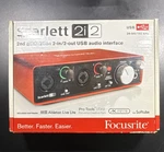 Focusrite Scarlett 2I2 2ND Gen Usb Audio Interface 24-BIT/192KHZ, Phantom. Fixed Price $162.00.