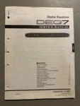 Yamaha Digital Equalizer DEQ7 Service Manual M2. Fixed Price $24.95.