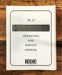 Rane Equalizer Operating & Service Manual *original*. Fixed Price $19.97.