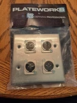 Pro Co WP2012 Double Gang (4) Xlrm Latching Wall Plate. Fixed Price $39.90.