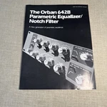 Orban 642B, Stereo Band Parametric Equalizer, Sales Promotion Document. Fixed Price $25.00.