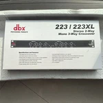 Black Dbx 223XL Stereo 2-WAY/MONO 3-WAY Crossover Rack Mountable Us New. Fixed Price $102.00.