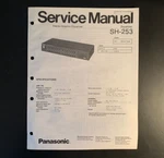 Panasonic SH-253 Stereo Graphic Equalizer Original Service Manual 1987. Fixed Price $9.99.