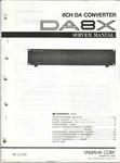 Original Yamaha 8CH Converter DA8X Service Manual (english). Fixed Price $5.00.