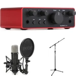 Focusrite Scarlett Solo 4TH Gen Usb Audio Interface And Rode NT1 Microphone. Fixed Price $363.55.