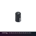 Rane Black Flexi-fit Knob For 22B, 22S, 23B, 23S, Sac 22, Hc 6. Fixed Price $14.99.