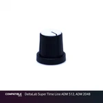 Black Knob With White Cap For Deltalab Super Time Line Adm 512, 2048. Fixed Price $19.98.