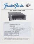 Fender Facts Vtg 1990S 2235 Power Amplifier Catalog Insert Brochure Case Candy. Fixed Price $9.53.