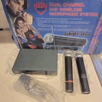 Nady Systems Dual Channel Vhf Wireless Microphone Dkw-duo Original Box. Fixed Price $29.99.