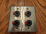 Pro Co WP2023 Double Gang (4) Trsf Latching Wall Plate. Fixed Price $49.50.