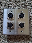 Pro Co WP2011 (4) Xlr Female Wallplate Dual Gang. Fixed Price $49.90.