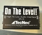 Tecnec On The Level! Rca To Xlr Interface / Passive High Low Adapter OTL-1S. Fixed Price $8.99.