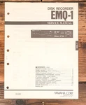 Yamaha EMQ-1 Disk Recorder Service Manual *original*. Fixed Price $24.97.