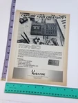 Print Ad / Mag. Clipping Vesta Fire MR-30 Cassette 4-TRACK Recorder 1988 80"S. Fixed Price $9.28.
