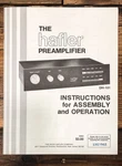 David Hafler DH-101 / Preamplifier Owners User Manual *original*. Fixed Price $29.97.
