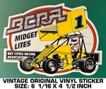 Bay Cities Racing Association - Vintage Original Vinyl Decal Sticker Midget. Fixed Price $10.15.