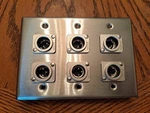 Pro Co WP3004 Triple Gang (6) Xlrm Latching Wall Plate. Fixed Price $64.65.