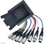 Prewired Recessed Metal Floor Pocket Pro Audio Xlr Plate Snake Stage Install Box. Fixed Price $148.34.