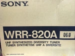 Sony WRR-820A Uhf Synthesized Diversity Tuner Brand New/ Original Box + Manual. Fixed Price $119.00.