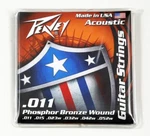 Peavey Phosphor Bronze-wound 11S Acoustic Guitar Strings. Fixed Price $12.99.