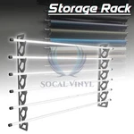 Hold Rolls Media Storage Vinyl Wrap Fabric Decal Wall Rack Mount For 60" Long. Fixed Price $219.99.
